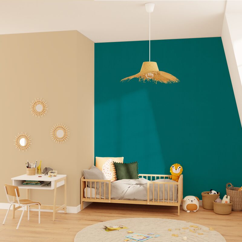 Papier peint intissé NEW INFINITY coloris bleu canard