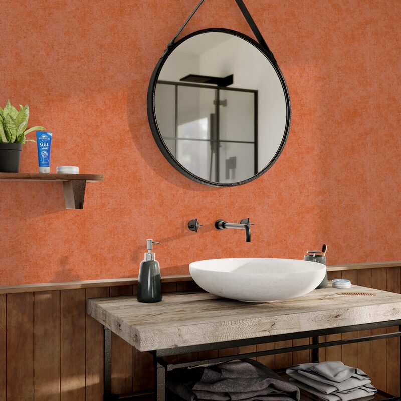 Papier peint intissé SOFT coloris terracotta