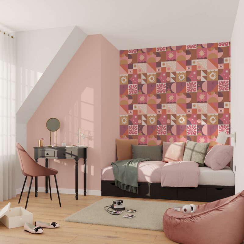 Papier peint intissé MYSTIC coloris multicolore