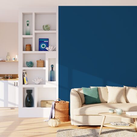 Peinture PURE AND PAINT Acrylique Bleu de Suède Mat 2,5 L