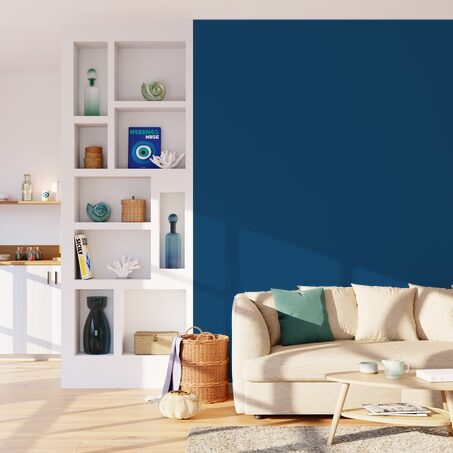 Peinture PURE AND PAINT Acrylique Bleu de Suède Mat 0,5 L