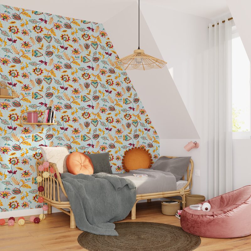 Papier peint intissé BOUKHARA coloris multicolore