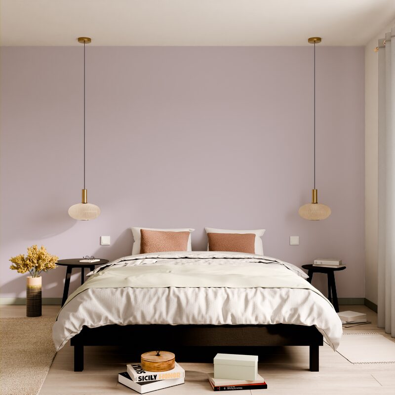 Papier peint intissé OPAL coloris lilas