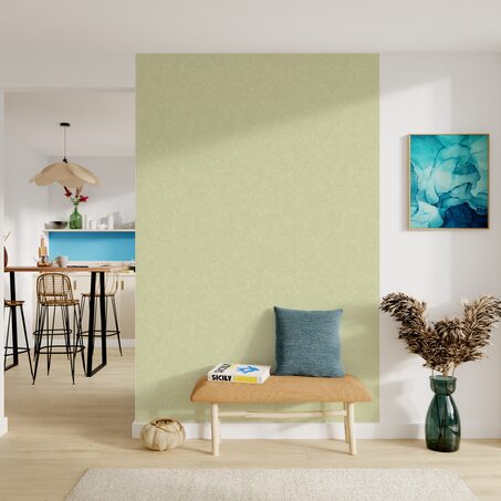 Papier peint vinyle SYDNEY coloris vert amande