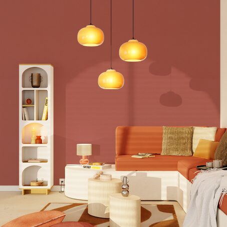 Papier peint intissé NUNCA coloris terracotta