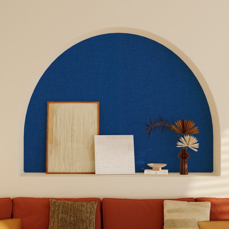 Papier peint intissé FLORENTINE coloris bleu pervenche