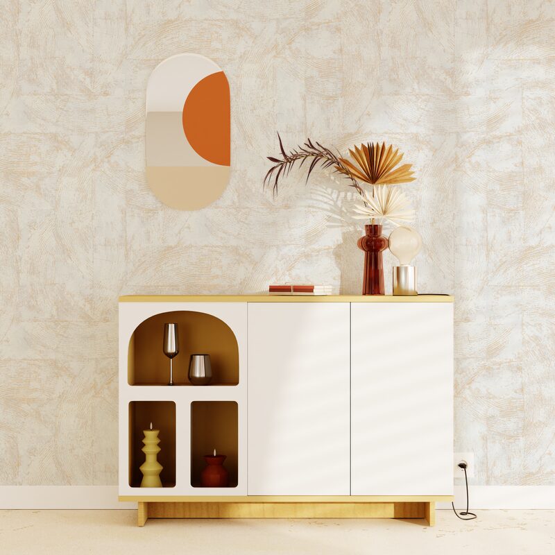 Papier peint intissé DIANGO coloris sable beige