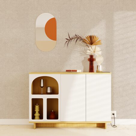 Papier peint intissé BOUBACAR coloris beige