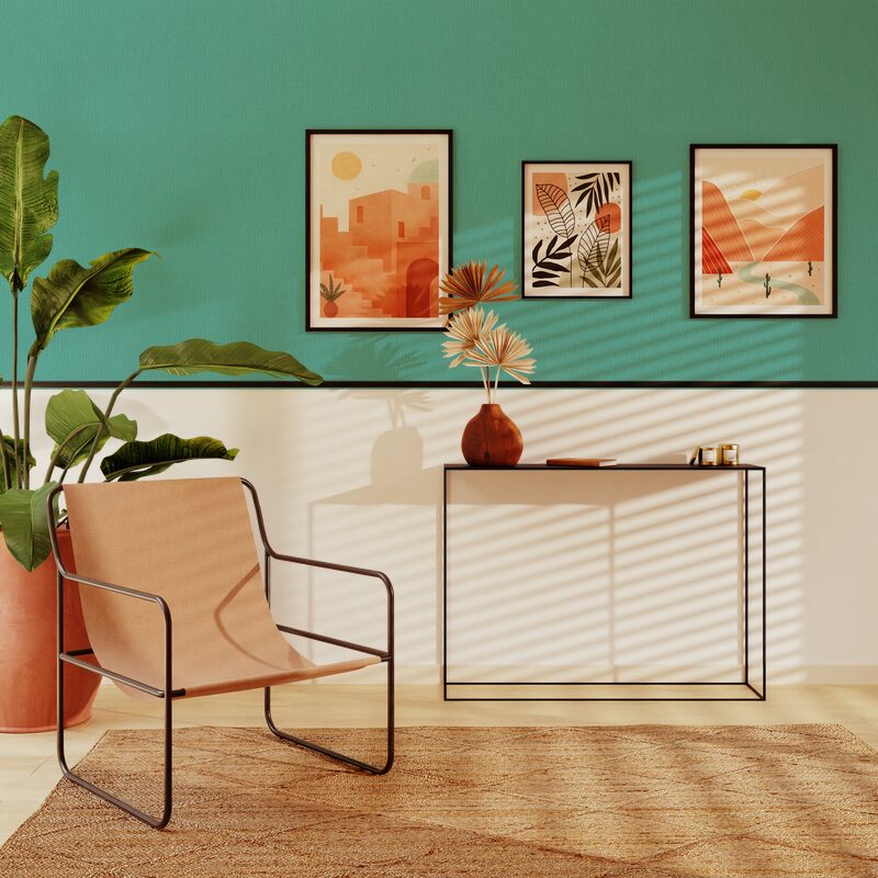 Papier peint intissé NUNCA coloris vert céladon