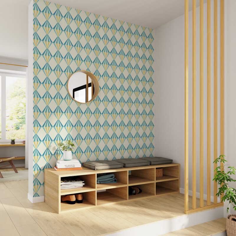 Papier peint intissé ARYA coloris blanc
