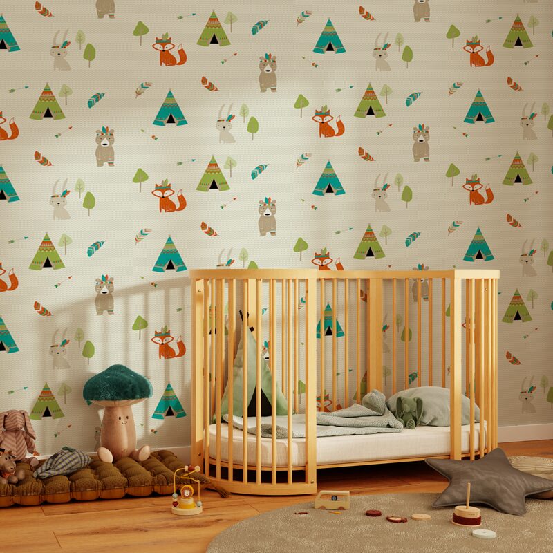 Papier peint intissé THEOPHILE coloris lin