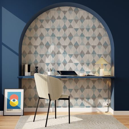 Papier peint intissé SOREN coloris gris perle