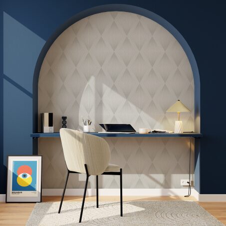 Papier peint intissé LUXURY coloris gris perle