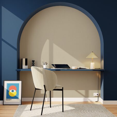 Papier peint intissé OPAL coloris cappuccino