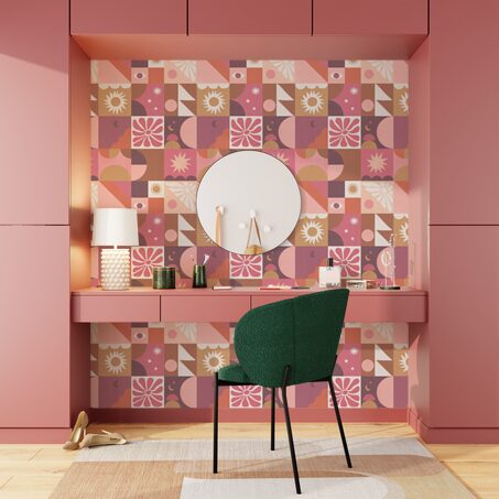 Papier peint intissé MYSTIC coloris multicolore