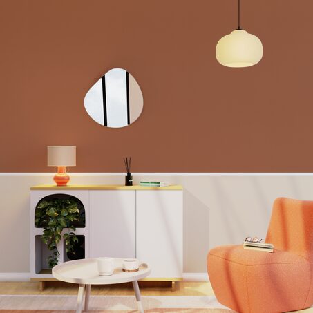Papier peint intissé NUNCA coloris cuivre