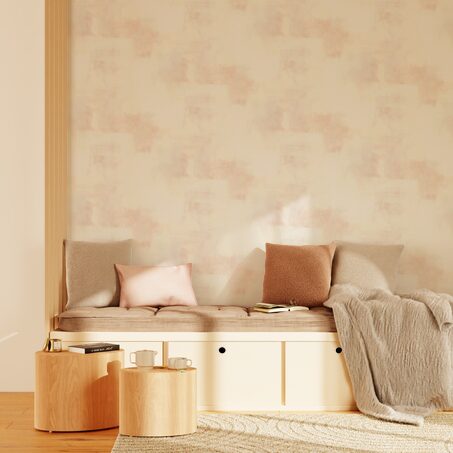 Papier peint intissé CLAPTOWN coloris rose perle