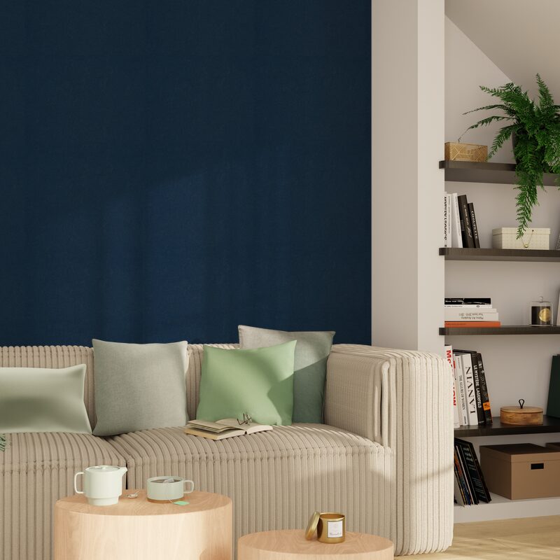 Papier peint intissé PALAZZO coloris bleu profond