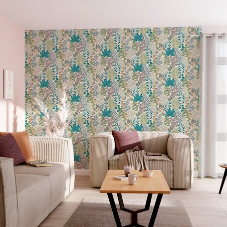 Papier peint intissé JOHANNA coloris multicolore