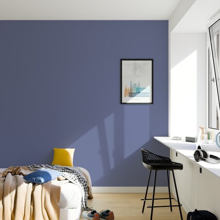 Papier peint intissé OPAL coloris bleuet