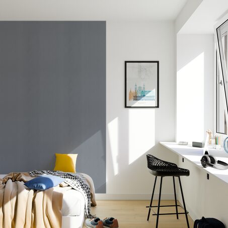Papier peint intissé NEW INFINITY coloris gris souris