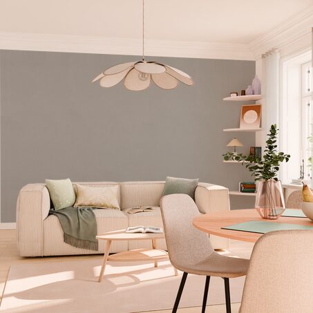 Papier peint intissé LAZY coloris taupe