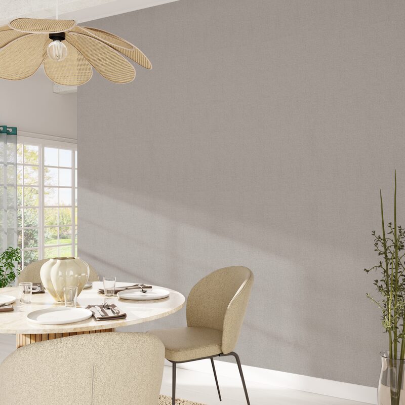 Papier peint intissé FLORENTINE coloris taupe