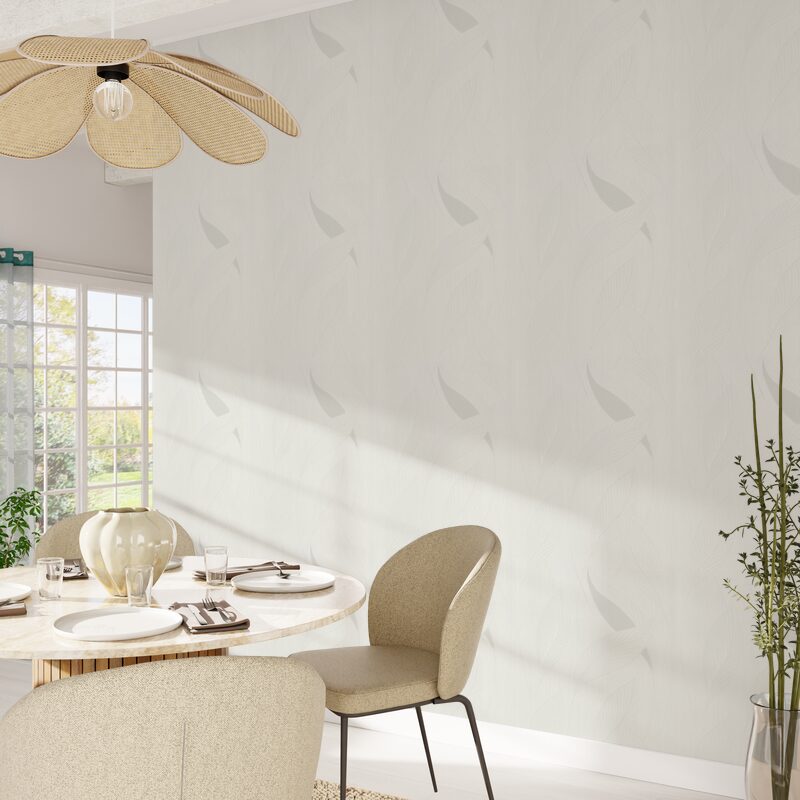 Papier peint intissé GLORIA coloris blanc