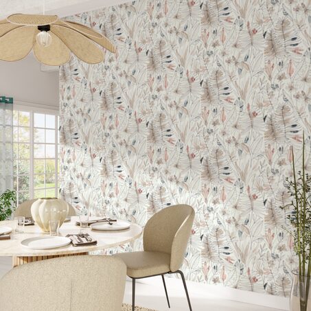 Papier peint intissé FLAVIGNY coloris lin