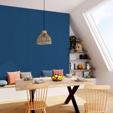 Papier peint intissé NUNCA coloris bleu marine