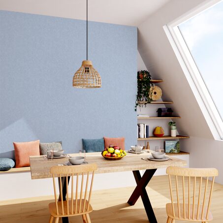 Papier peint vinyle SYDNEY coloris bleu ciel