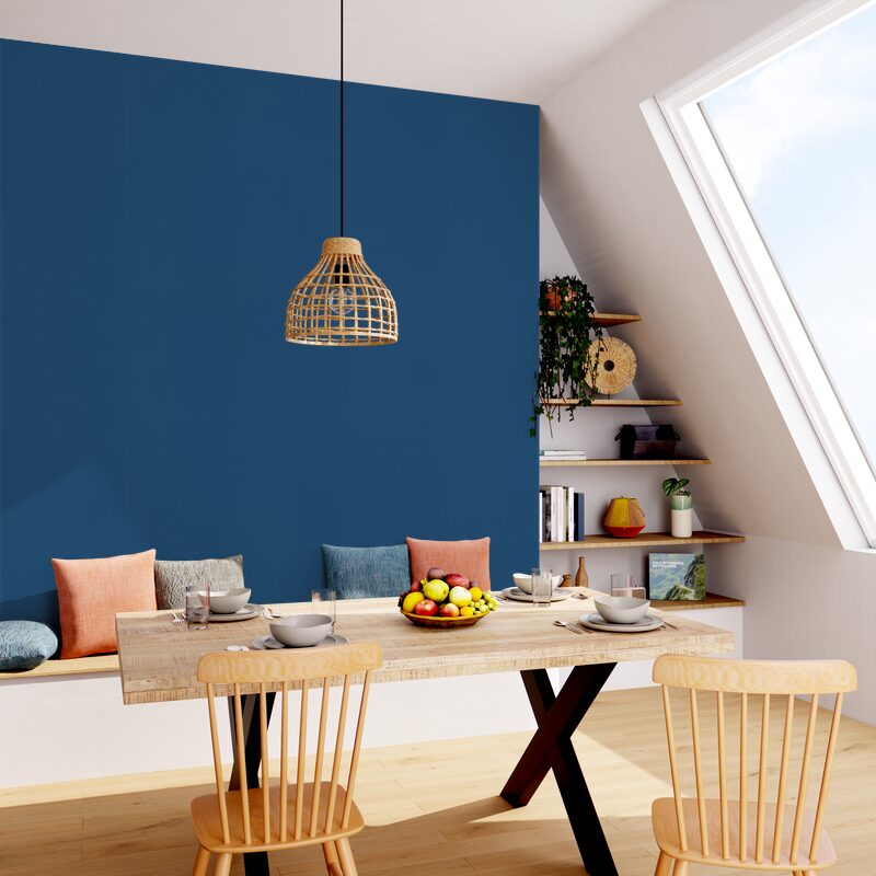 Papier peint intissé NUNCA coloris bleu marine
