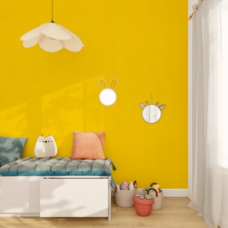 Papier peint intissé NEW INFINITY coloris jaune citron