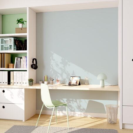 Papier peint intissé OPAL coloris vert d'eau