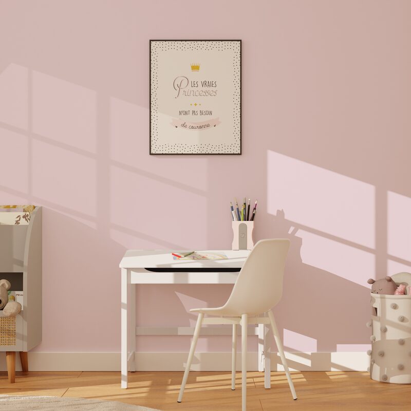 Papier peint intissé OPAL coloris eau de rose