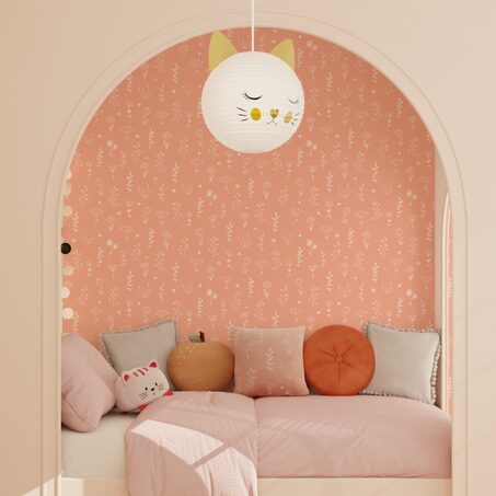 Papier peint intissé FANTINE coloris terracotta