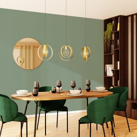 Papier peint intissé PALAZZO coloris vert de gris