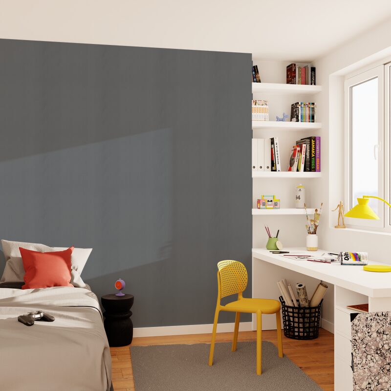 Papier peint intissé NEW INFINITY coloris gris acier