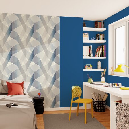 Papier peint intissé WEBLINES coloris blanc
