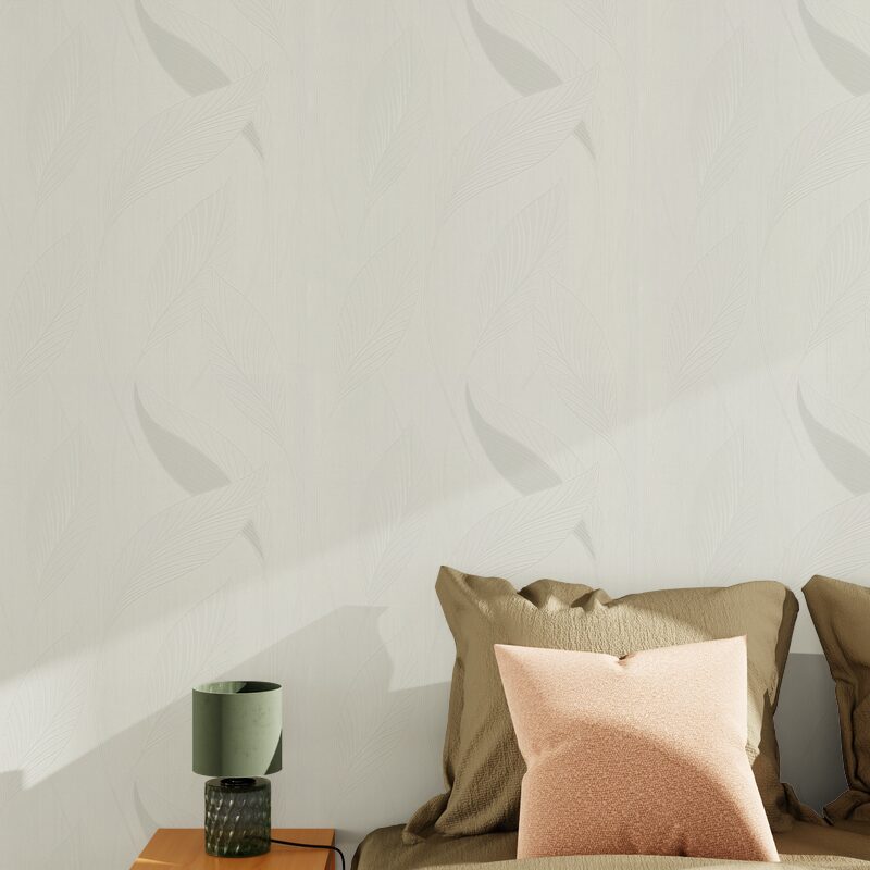 Papier peint intissé GLORIA coloris blanc