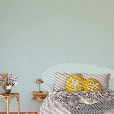 Papier peint intissé LAZY coloris bleu ciel