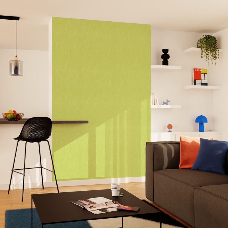 Papier peint PANAMA coloris vert pistache
