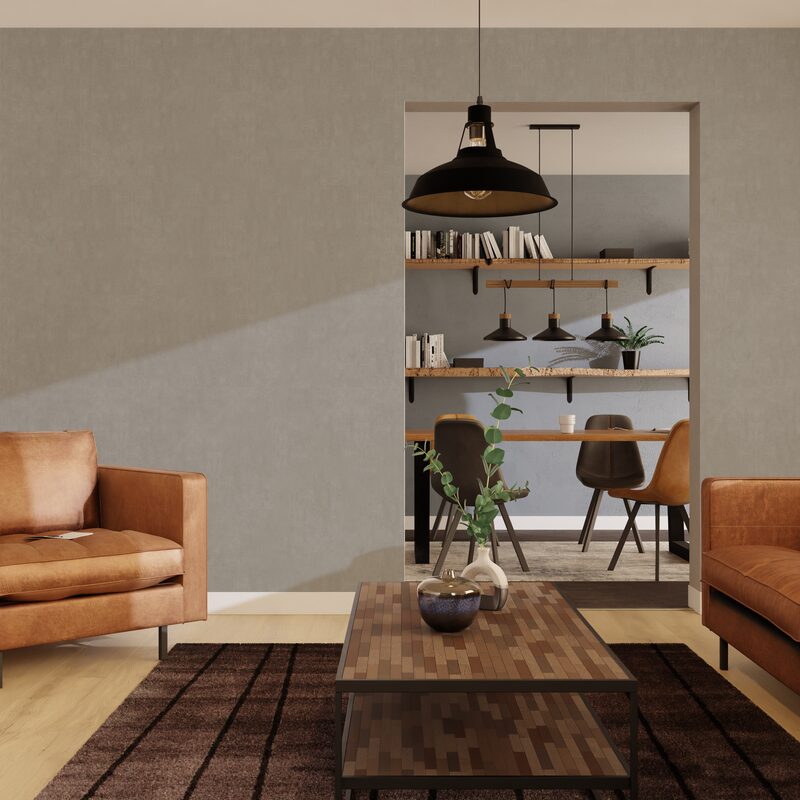 Papier peint intissé CLASSIC LINE coloris taupe