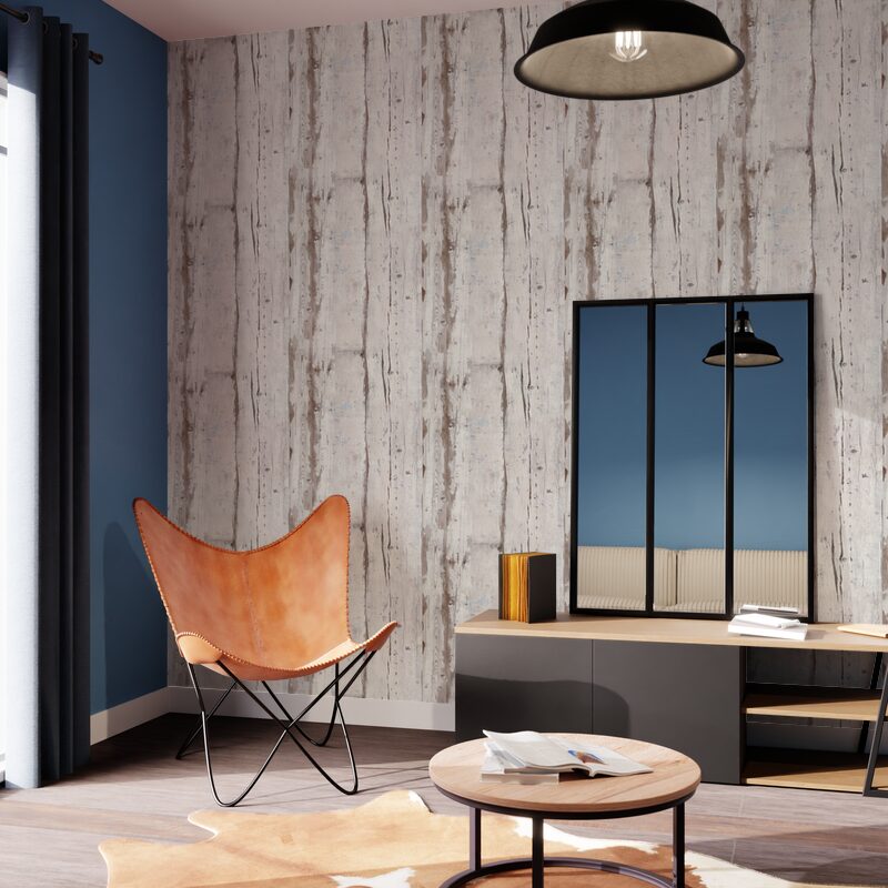 Papier peint intissé SCANDINAVIA coloris écru