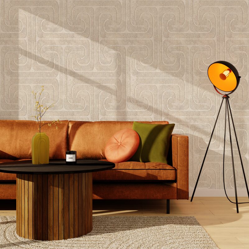 Papier peint intissé HERCULE coloris sable beige