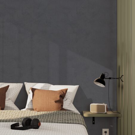 Papier peint intissé RAVENNE coloris gris anthracite