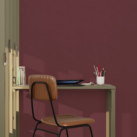 Papier peint intissé CLASSIC LINE coloris rouge brique
