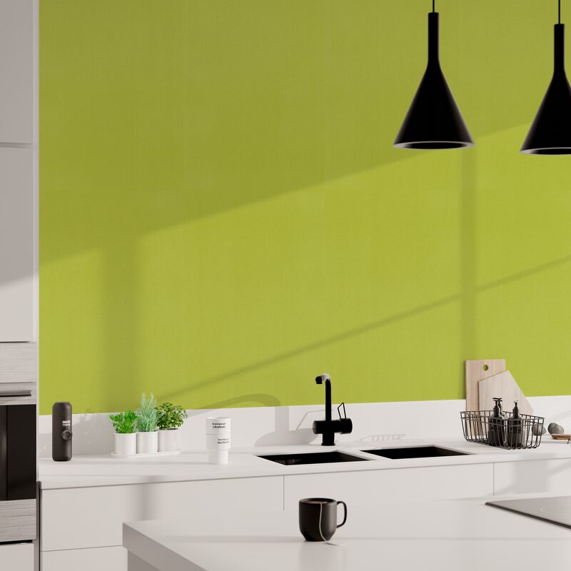 Papier peint intissé NEW INFINITY coloris vert anis