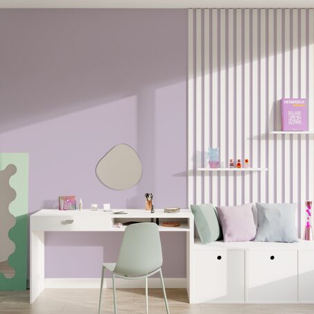 Peinture Multi-supports SAPHYR Alkyde mauve poudré Satiné 2,5 L