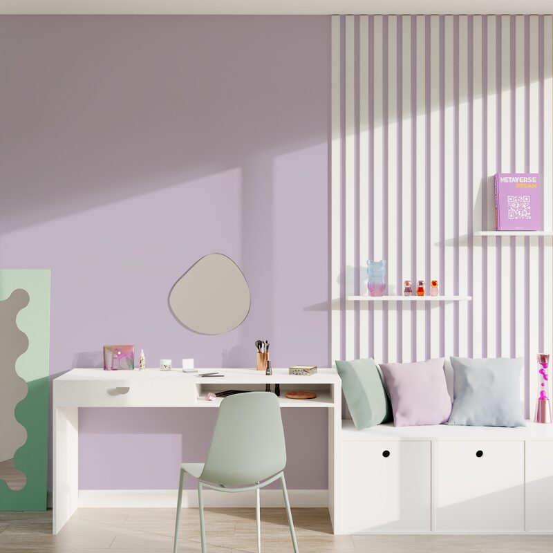 Peinture Multi-supports SAPHYR Alkyde mauve poudré Satiné 2,5 L